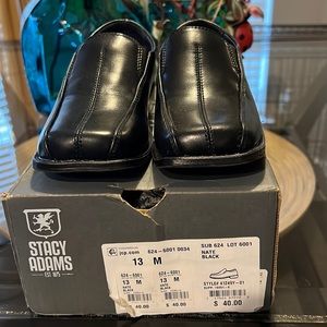 Boys size 13M black in color Stacy Adams